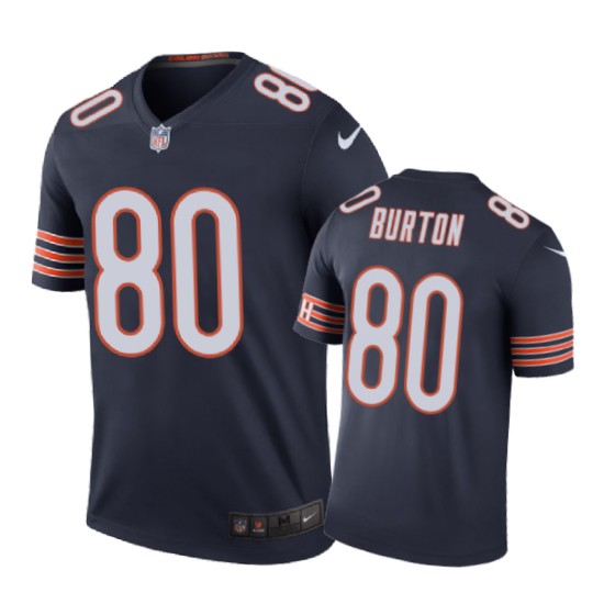 Chicago Bears #80 Trey Burton Nike Color Rush Navy Jersey