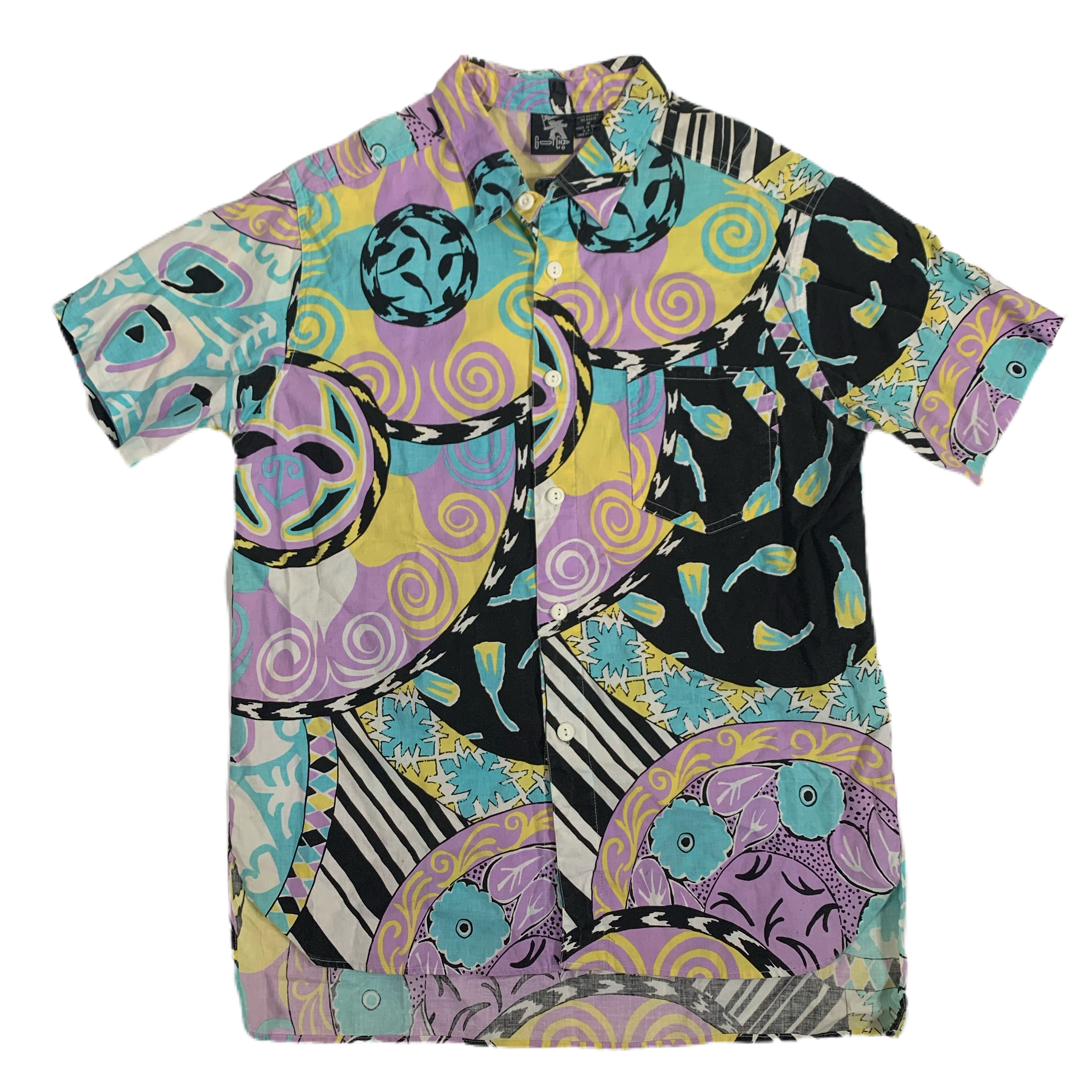 Vintage Gotcha “All Over” Print Camp Shirt