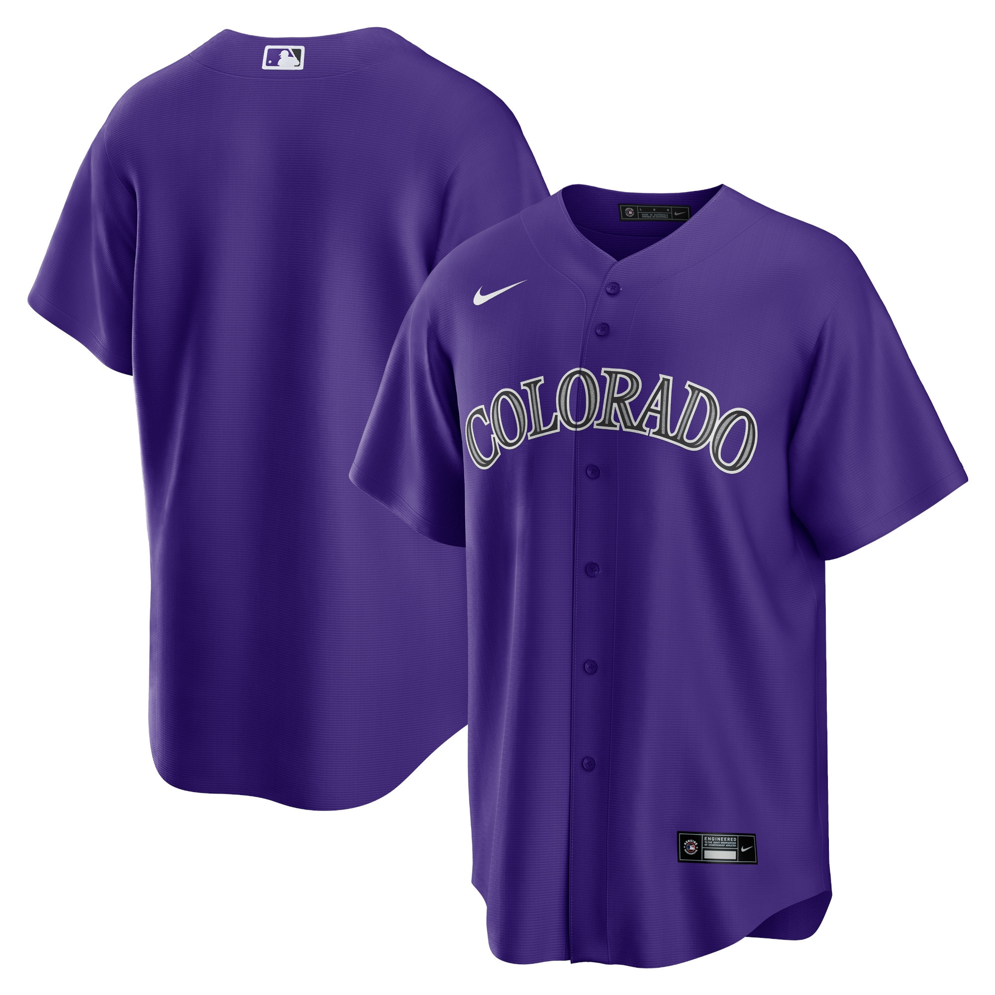 Colorado Rockies Alternate Replica Team Jersey – Purple MLB Ver 1