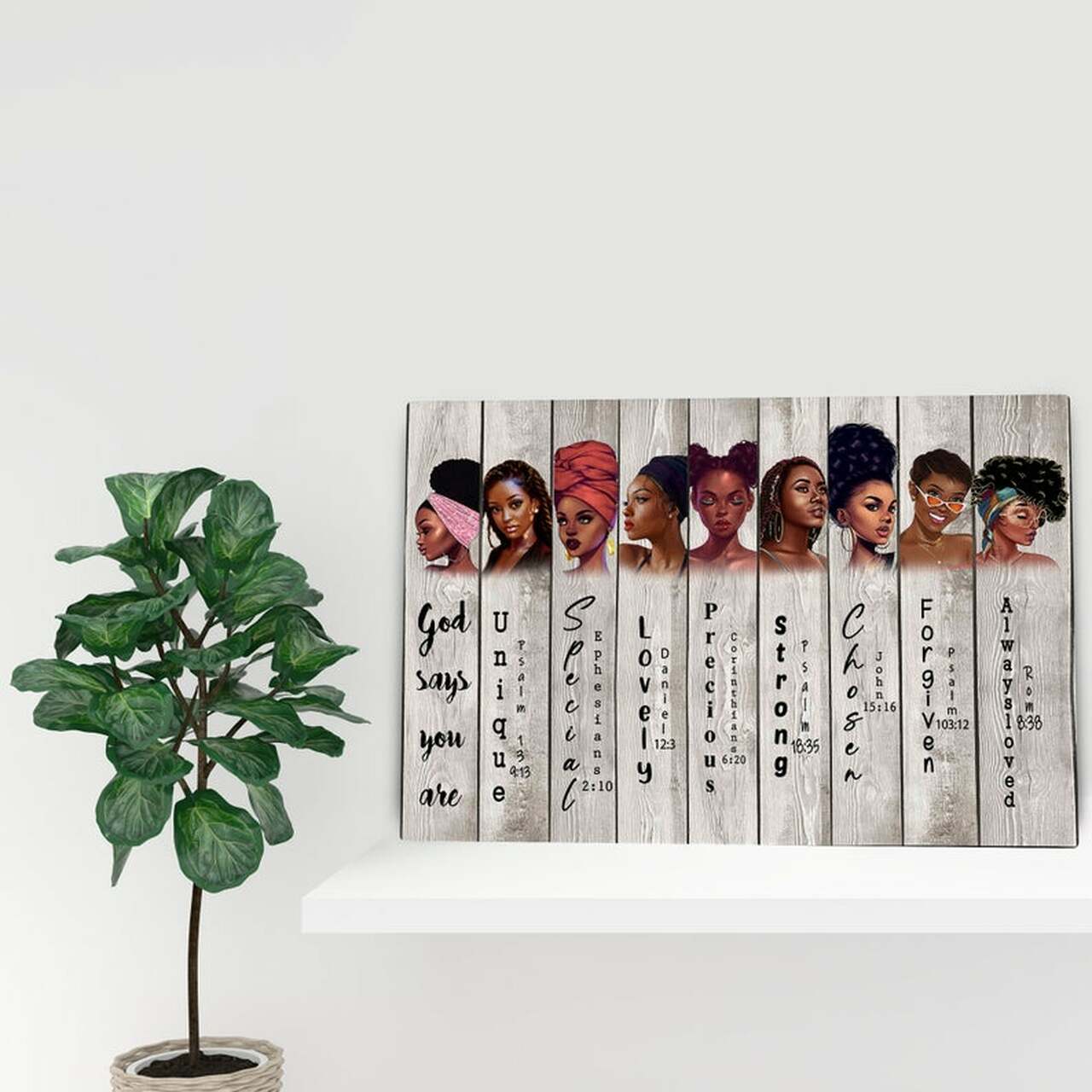 Black Women Canvas Wall Art