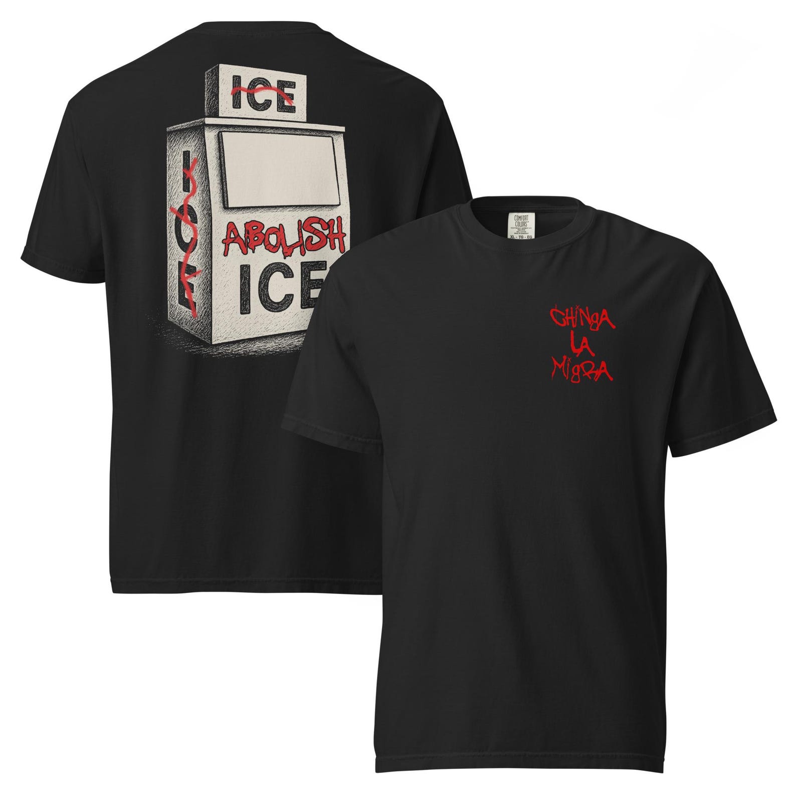 Abolish ICE Protest T-Shirt, Ice Out of LA Tee, Pro-Immigrant Anti-MAGA Shirt, Human Rights Tee, Anti-Trump Activist Statement Shirt, Unisex TShirt