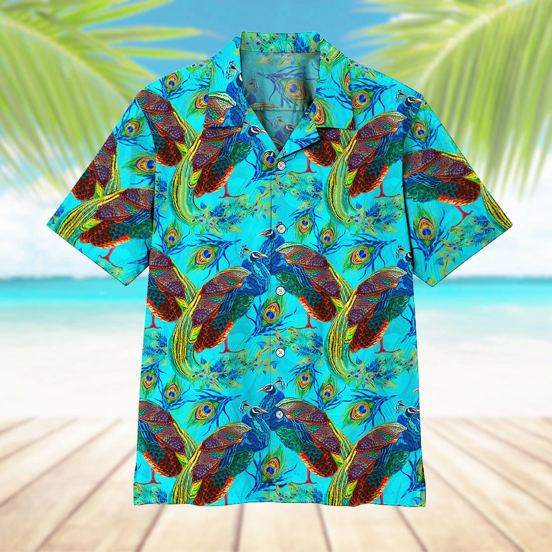 Peacock Hawaii Shirt Unisex Adult Ha31635