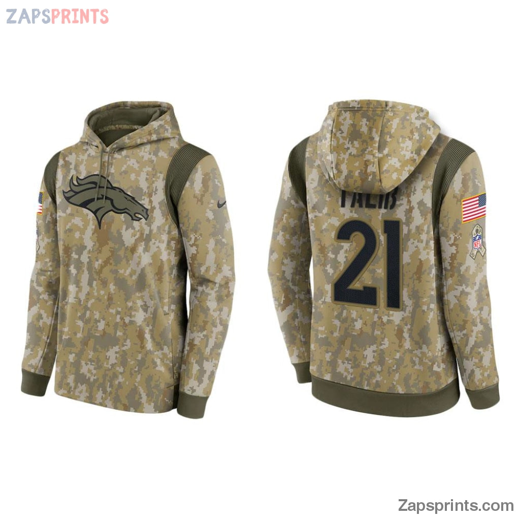 Aqib Talib Denver Broncos Camo 2021 Salute To Service Veterans Day Therma Pullover Hoodie