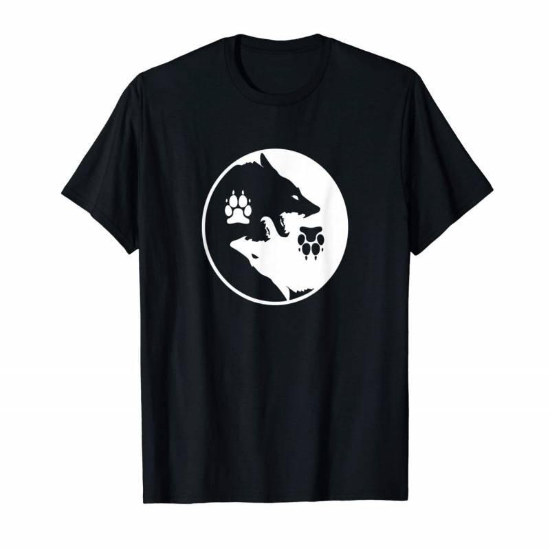 Wolf Yin Yang  Puppy Play Lgbt T-shirt