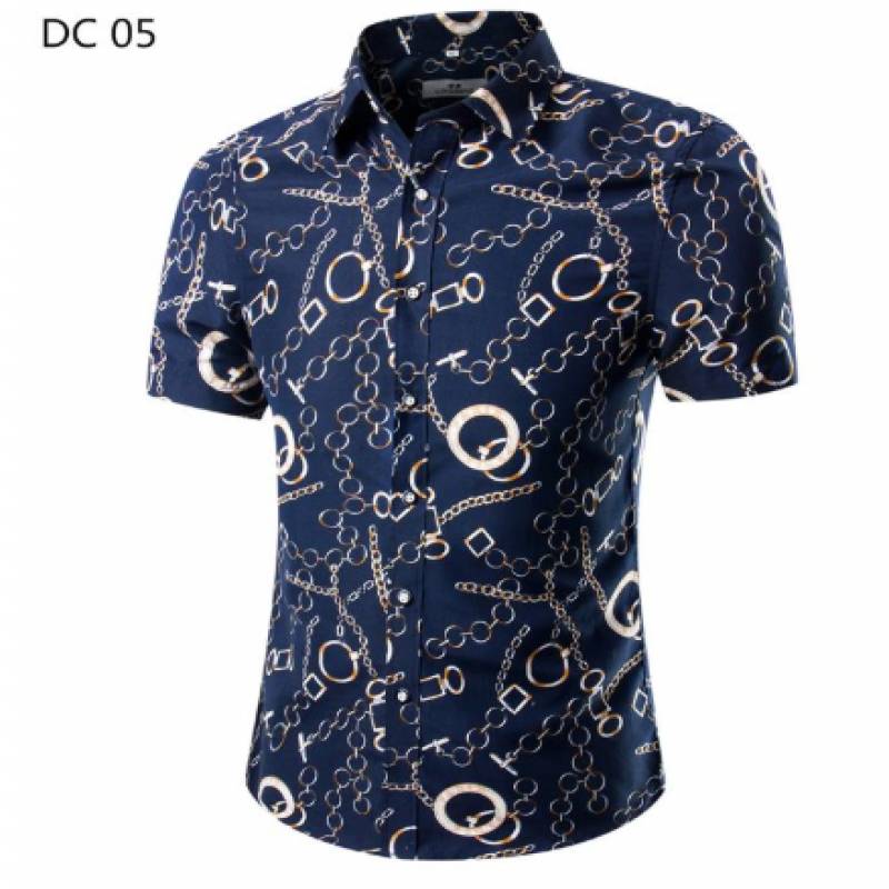 2019 Style Palm Tree Print Beach Hawaiian Shirt Men Casual Short Sleeve Hawaii Shirt Chemise Homme 5XL 12 color