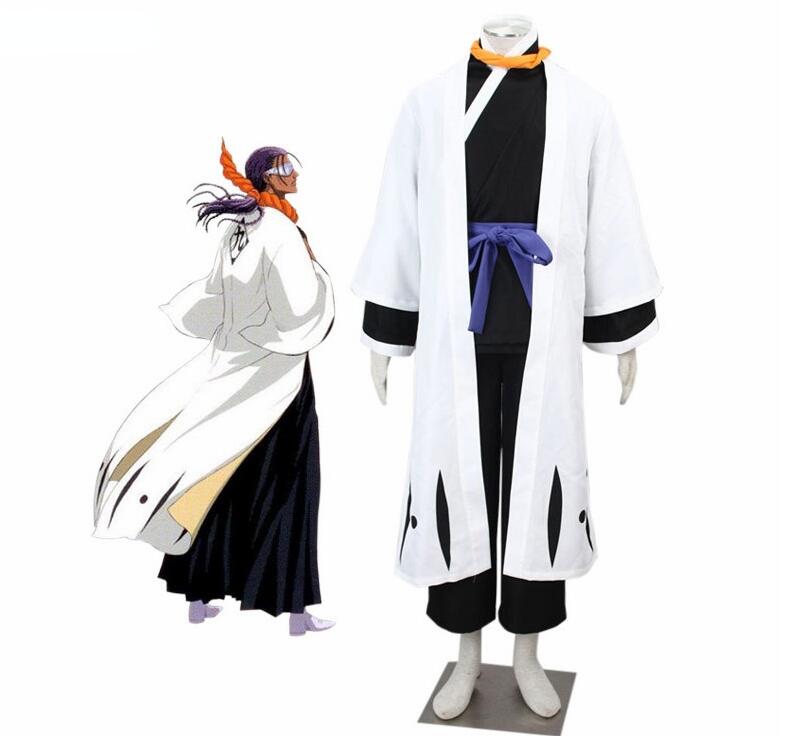 Bleach Kuchiki Byakuya Cosplay Trendy Tousen Kaname Cool Bleach Cosplay Costume Outfit for Adult Kid Halloween Costume alx