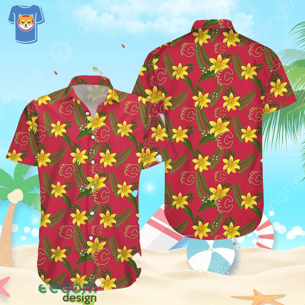 Calgary Flames Aloha Beach Gift Hawaiian Shirt For Men And Women