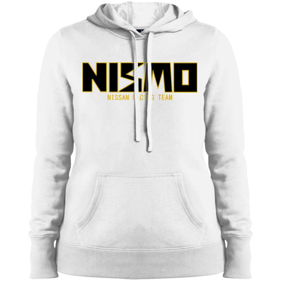 AGR Classic Gold and Black NISMO Nissan Racing Team Logo Ladies’ Pullover Hooded Sweatshirt