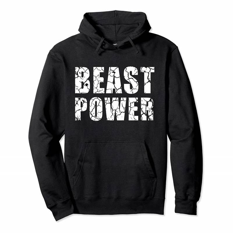 Workout Gym Sport Mode Trendy Cool Looking Beast Power Pullover Hoodie