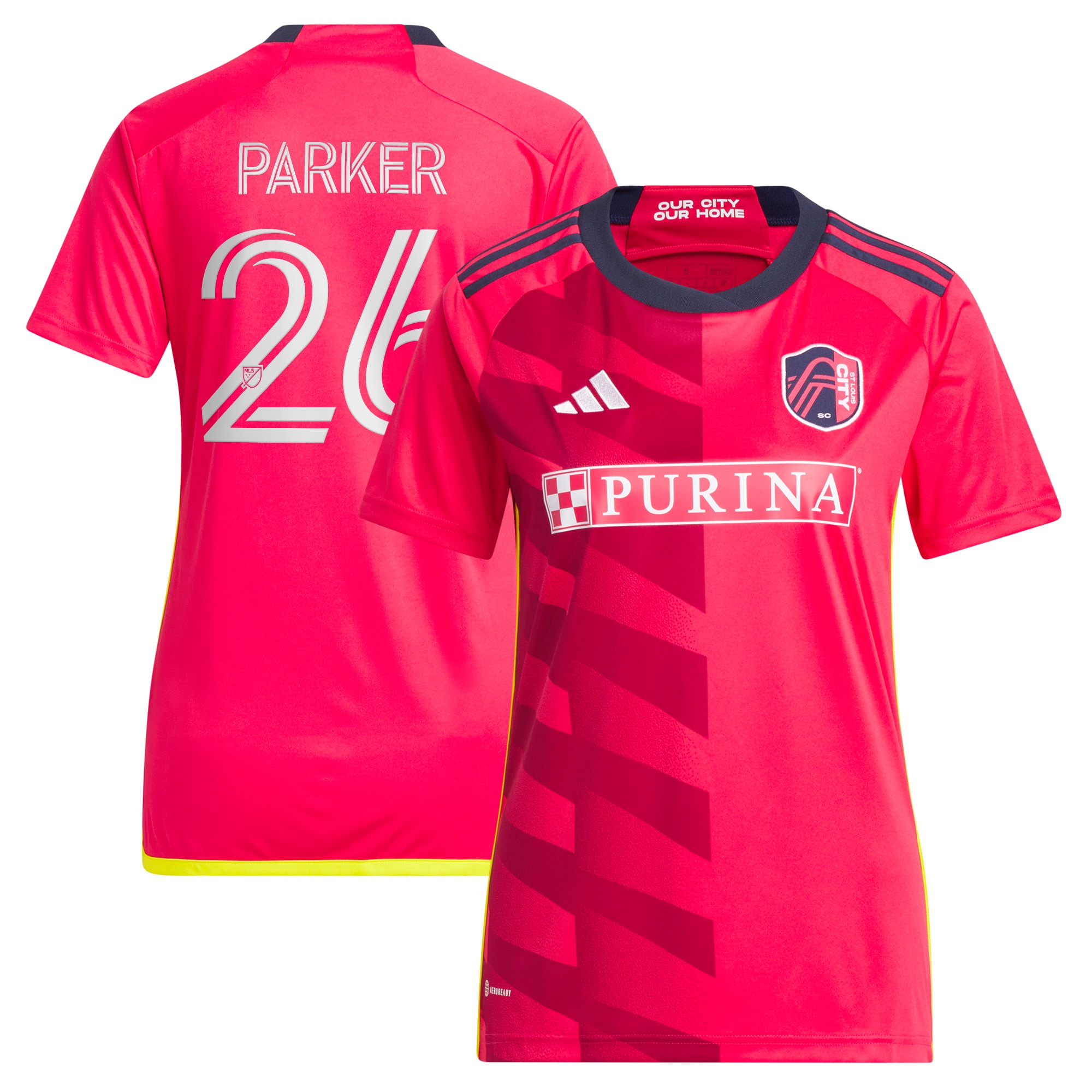 Tim Parker St. Louis City SC Women's 2023 CITY Kit Replica Jersey – Red