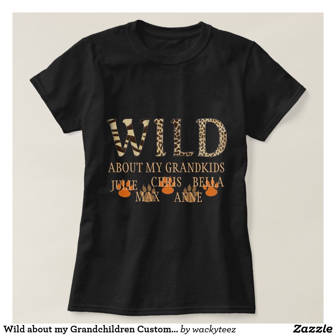 Wild About My Grandchildren Custom shirt