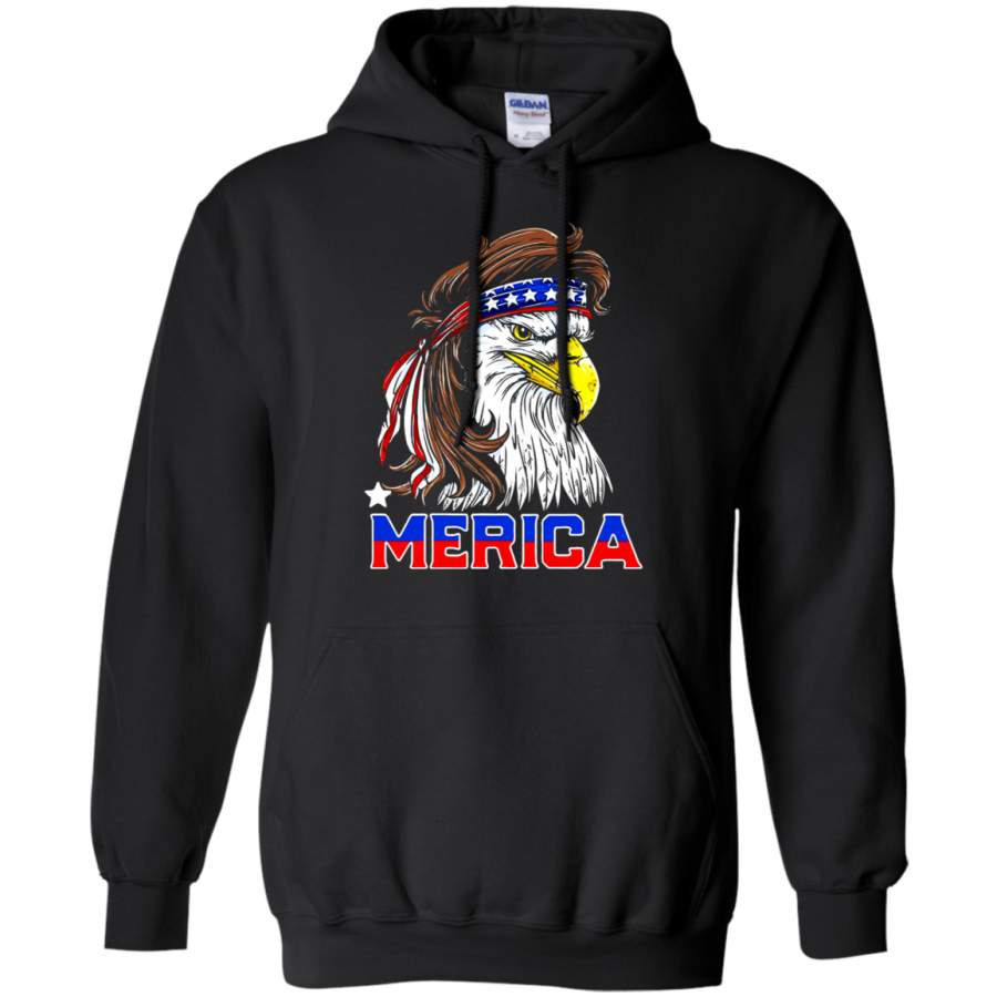 AGR Eagle Mullet 4th Of July American Flag Merica USA Hoodie