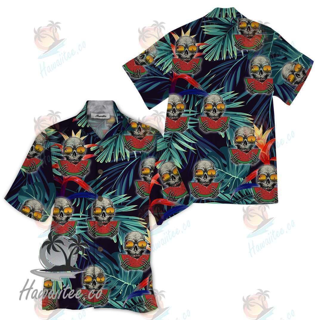 Skull Colorful Amazing Design Unisex Hawaii Shirt For Men And Women Ha39172