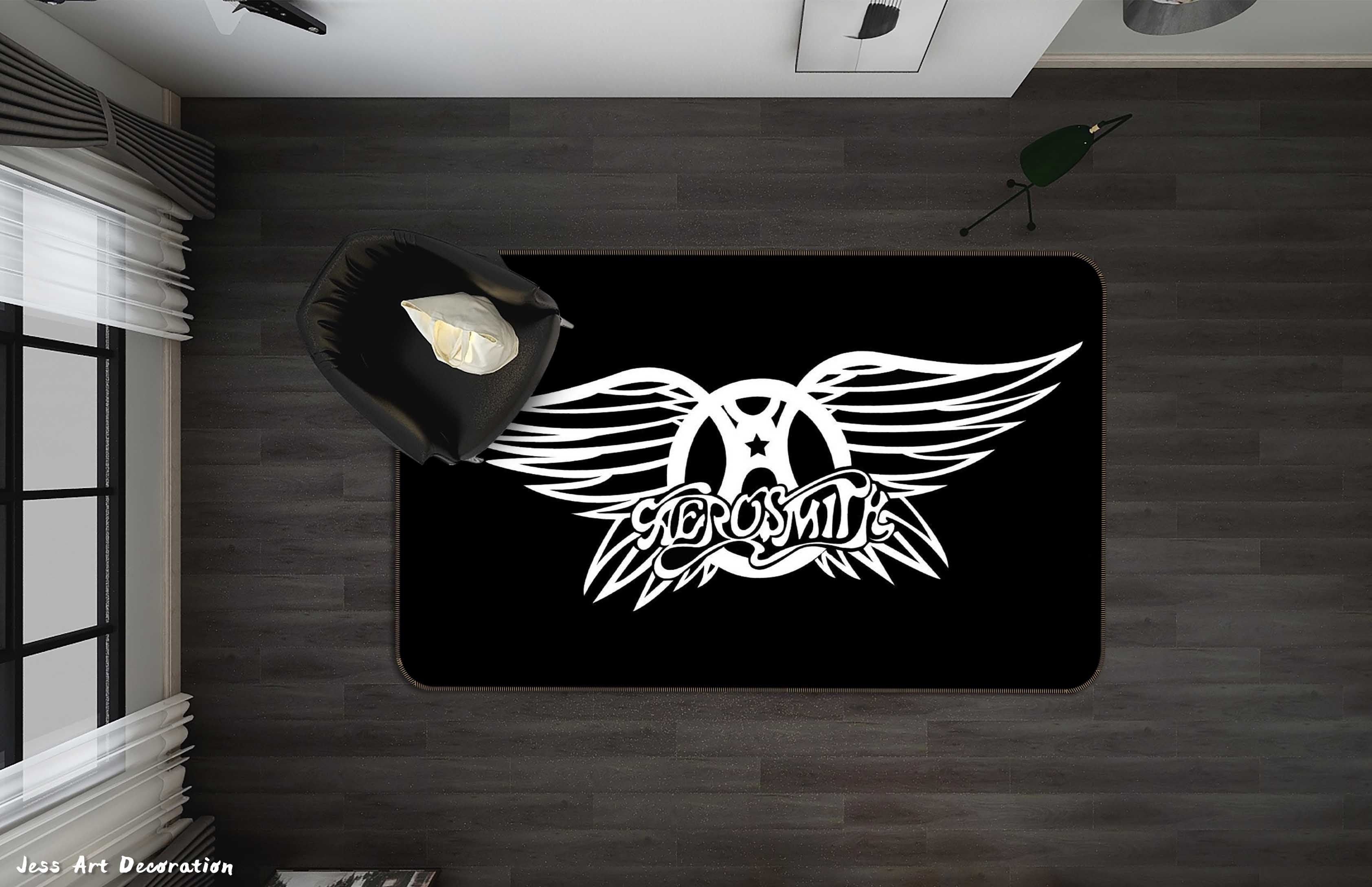 3D Aerosmith Rock Band Non-Slip Rug Mat 121