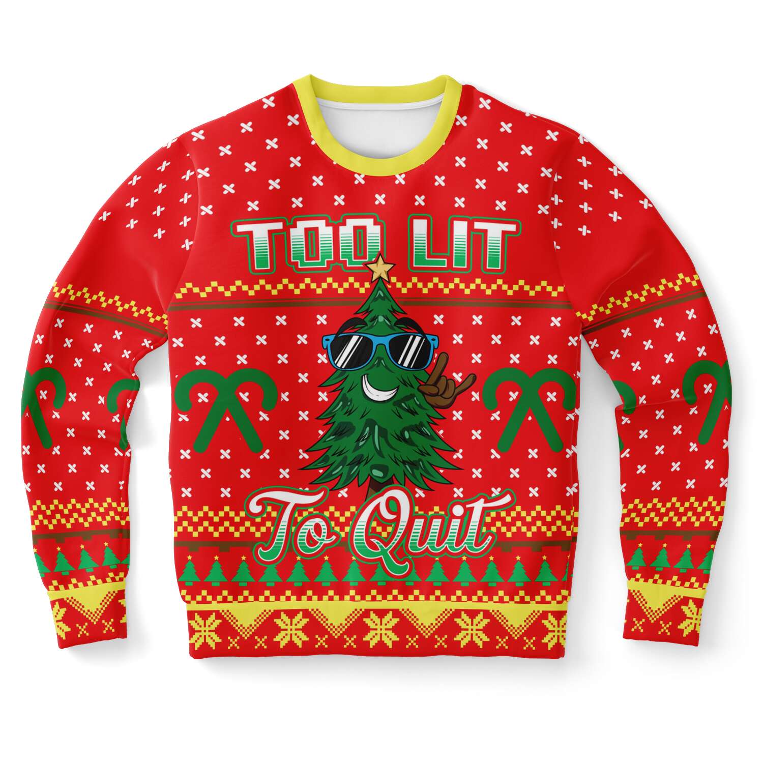 Too Lit To Quit Ugly Sweater