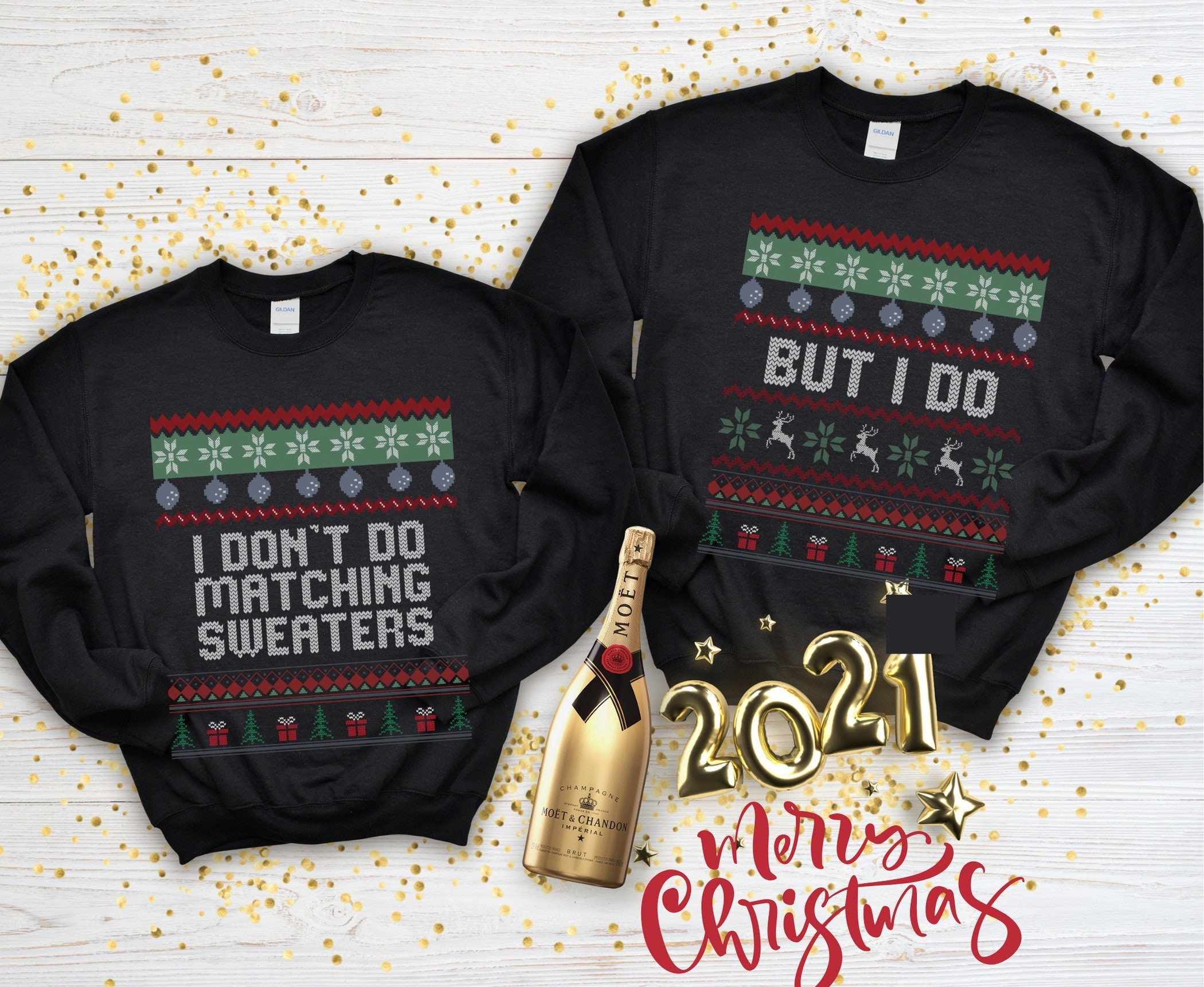 Couple Shirts I Don’T Do Matching Sweaters But I Do Matching Couple, Valentine Gifts, Christmas Gift Graphic Unisex T Shirt, Sweatshirt, Hoodie Size S – 5Xl