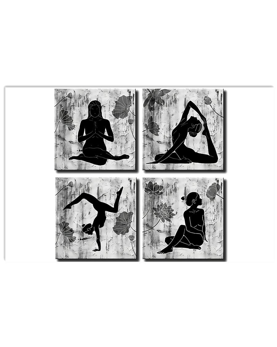 Yoga Practitioners Horizontal Canvas And Poster | Wall Decor Visual Art