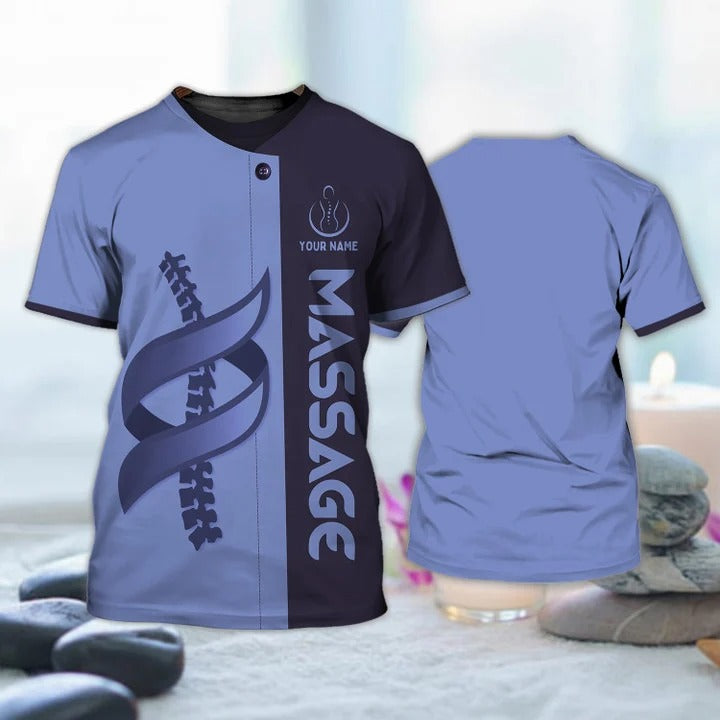 Custom Massage Therapy T Shirts Massage Therapist Apparel Massage Shirt