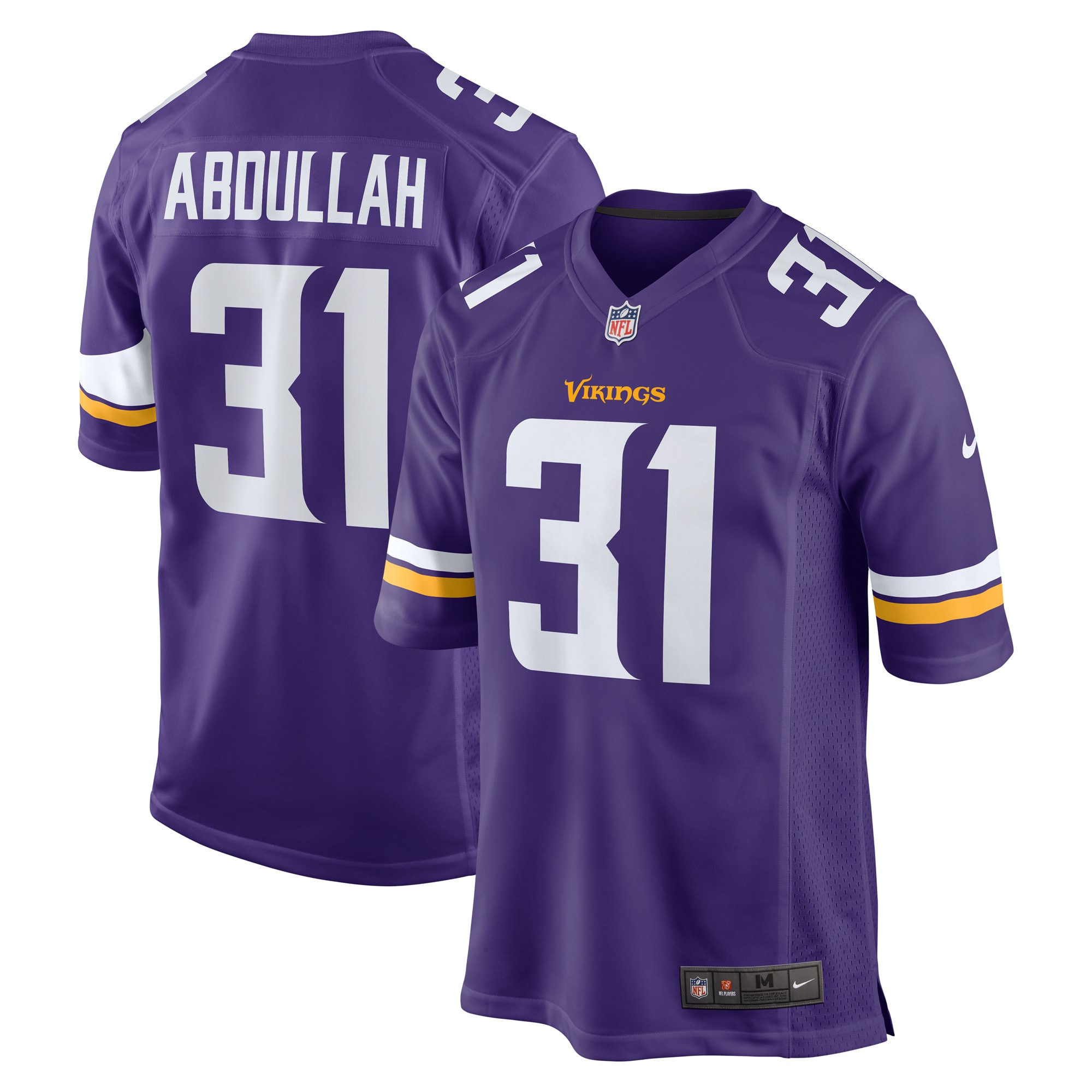 Ameer Abdullah Minnesota Vikings Game Jersey – Purple NFL