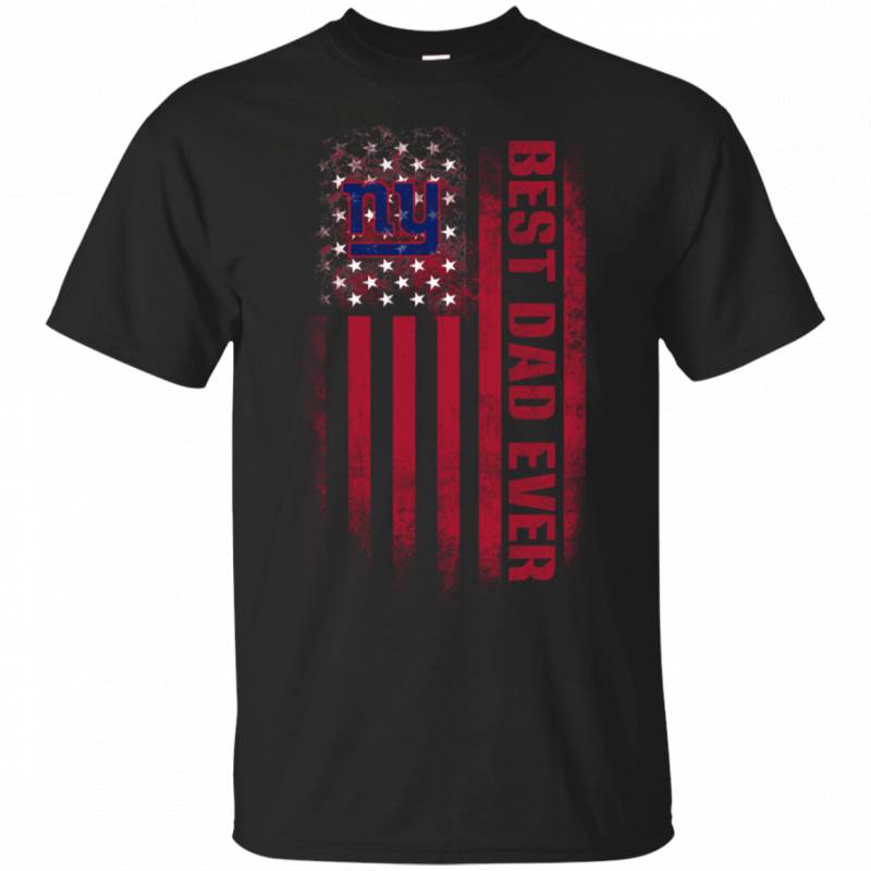 New York Giants Best Dad Ever USA Distressed Flag Shirts