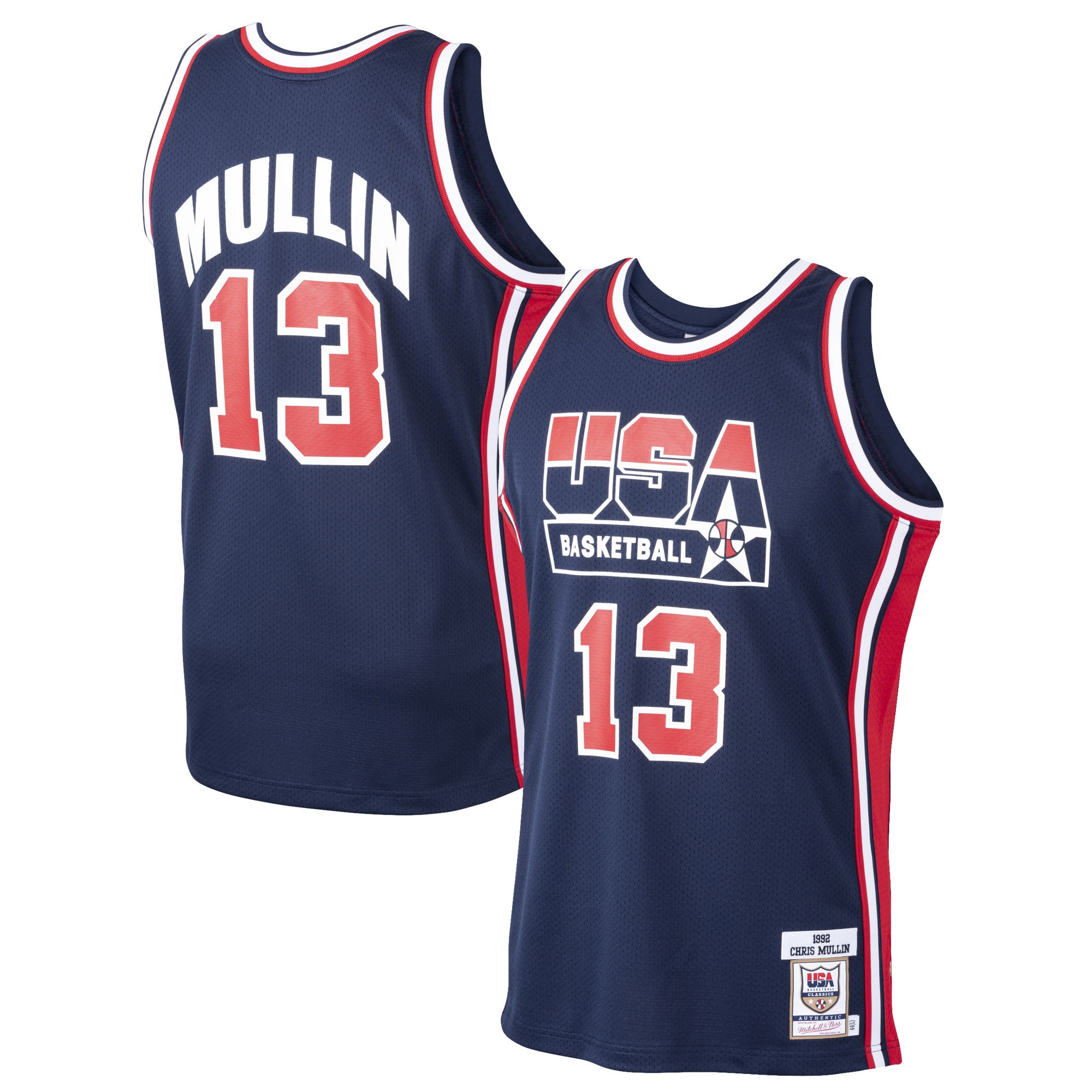 Chris Mullin Usa Basketball Mitchell & Ness Home 1992 Dream Team Authentic Jersey – Navy NBA