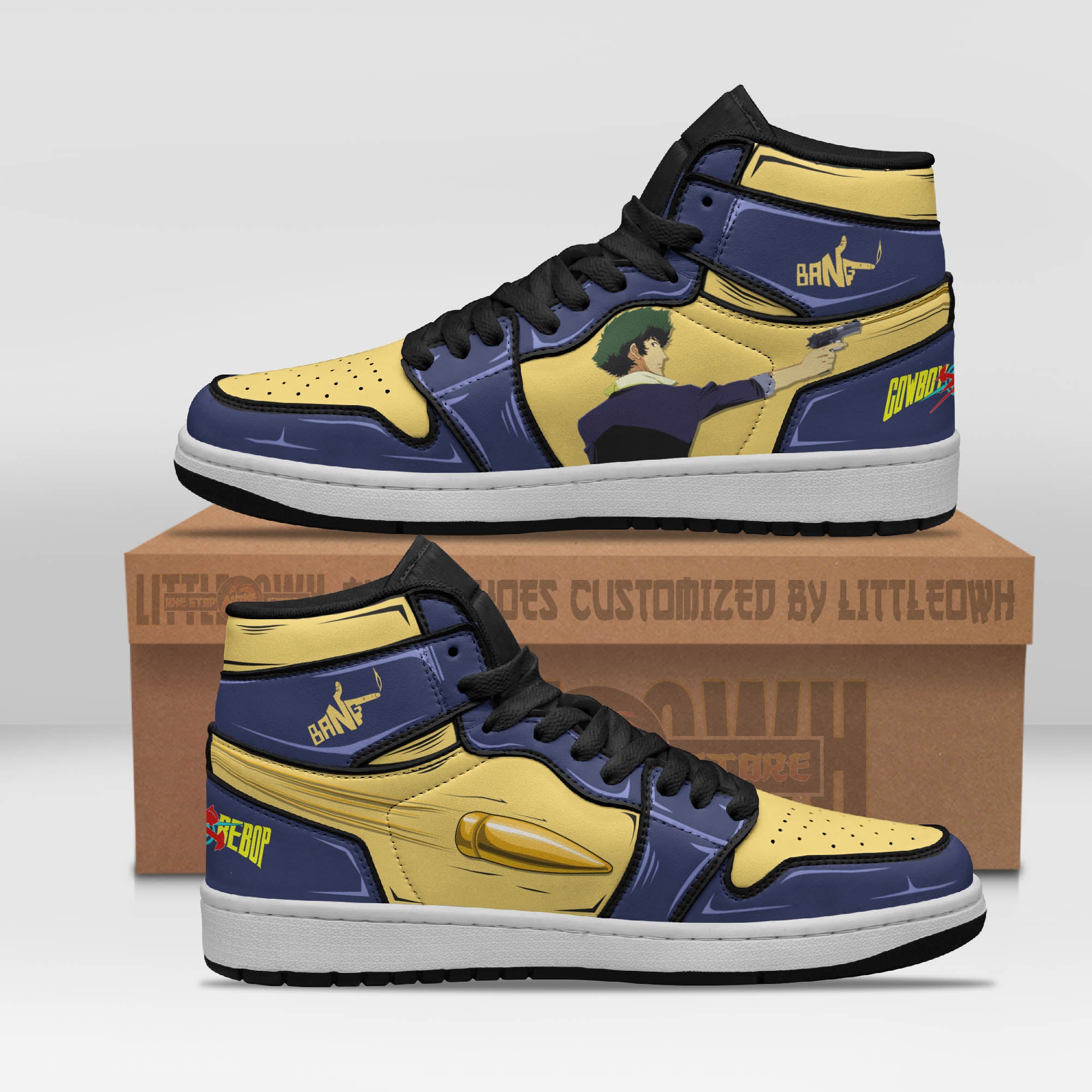 Spike Spiegel Shoes Custom Cowboy Bebop Anime Jd Sneakers