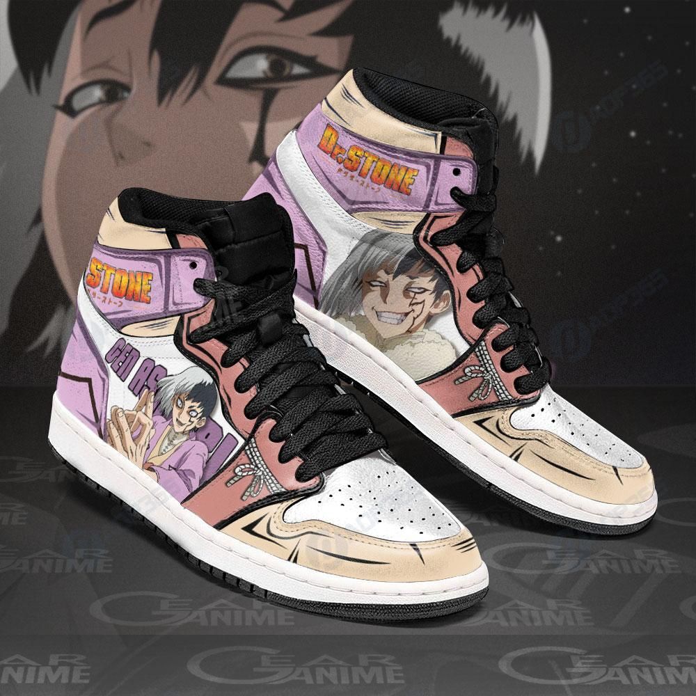 Gen Asagiri Sneakers Dr Stone Custom Anime Shoes Air Jordan 13 Shoes Hajd2403265