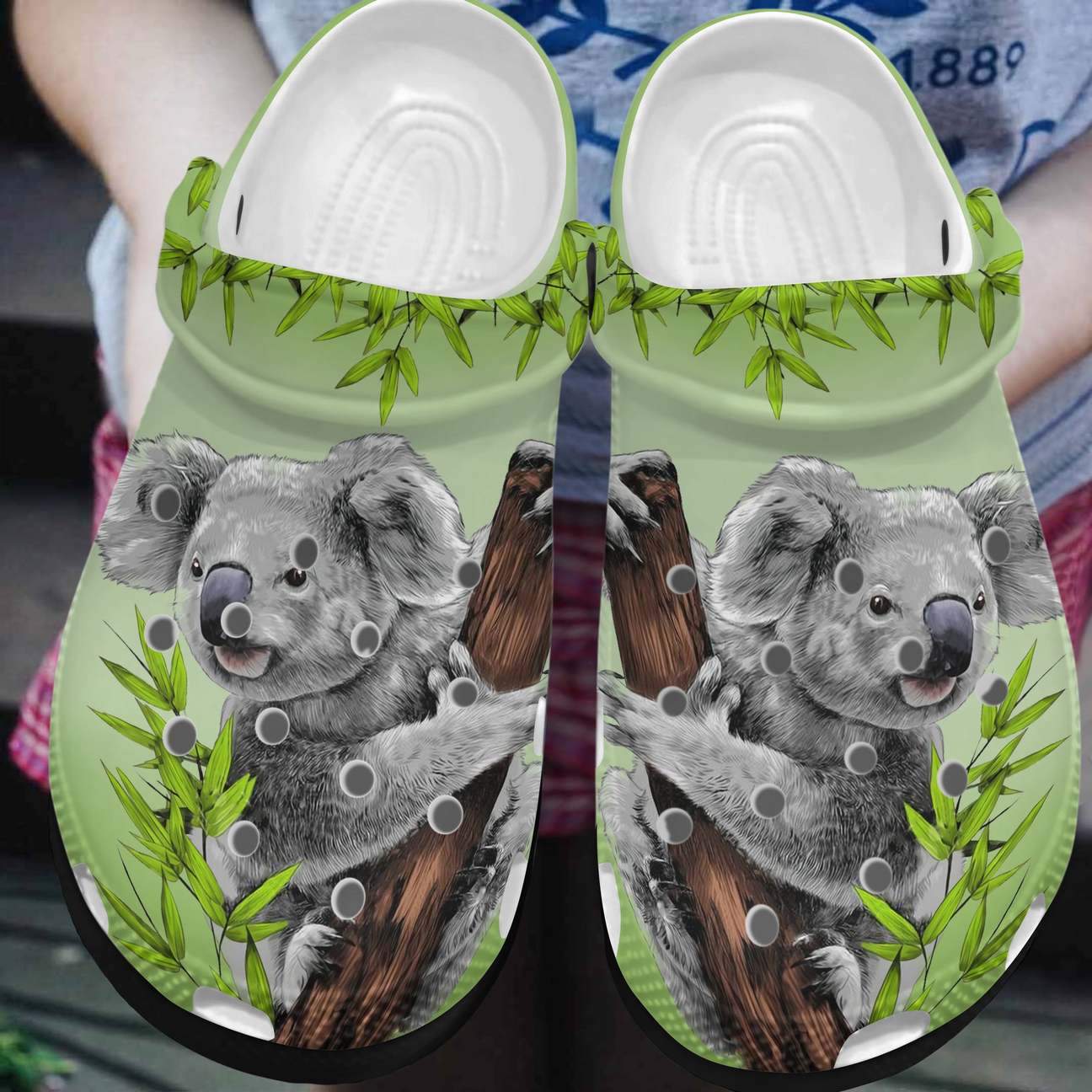 Koala Personalized Clog, Custom Name, Text, Color, Number Fashion Style For Women, Men, Kid, Print 3D Koala