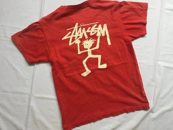 Vintage 90 S Stussy Shirt Big Logo Shirt