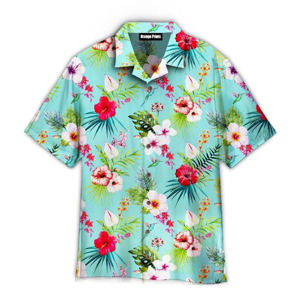 Blue Classic Tropical Pattern Hawaii Shirt For Men Women Ha27699