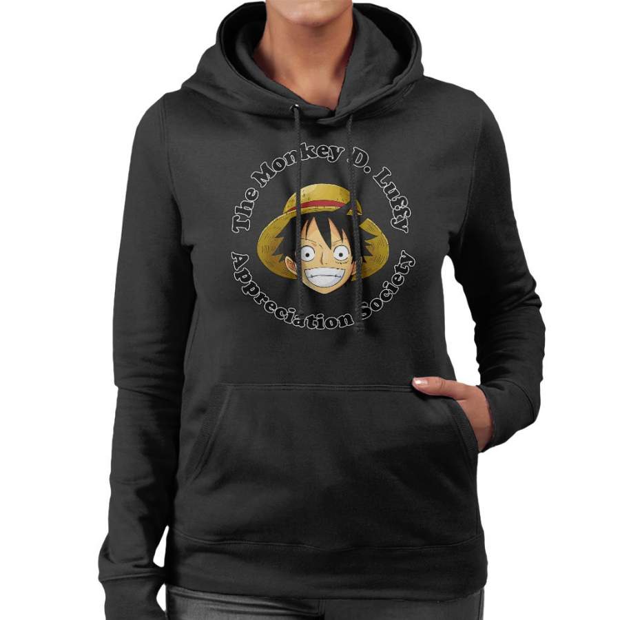 The Monkey D Luffy Appreciation Society One Piece Women’s Hooded Sweatshirt