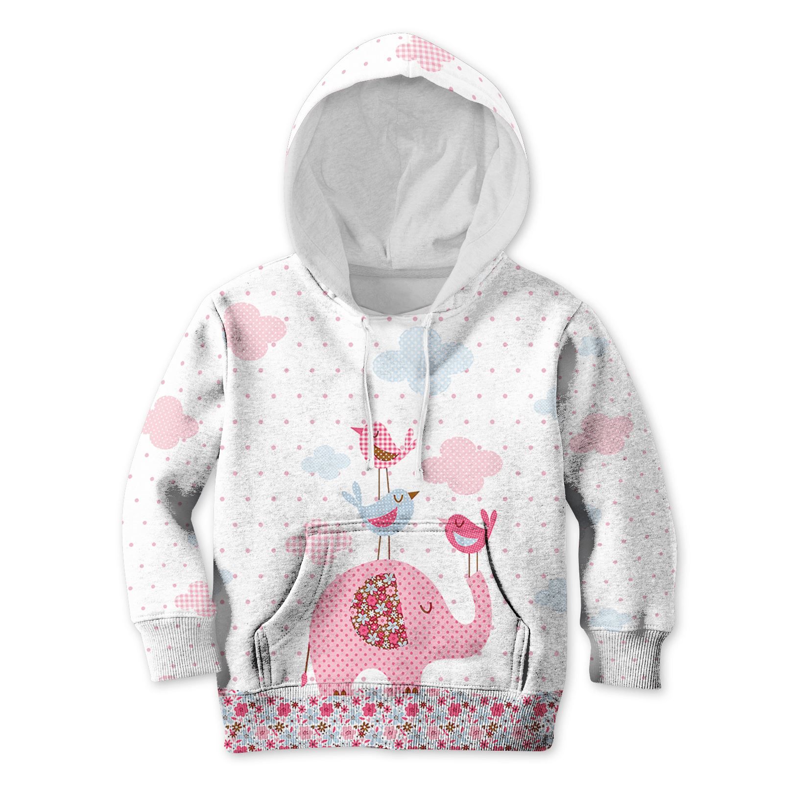 Gearhumans Cute Elephant Kid Custom Hoodies T-Shirt Apparel