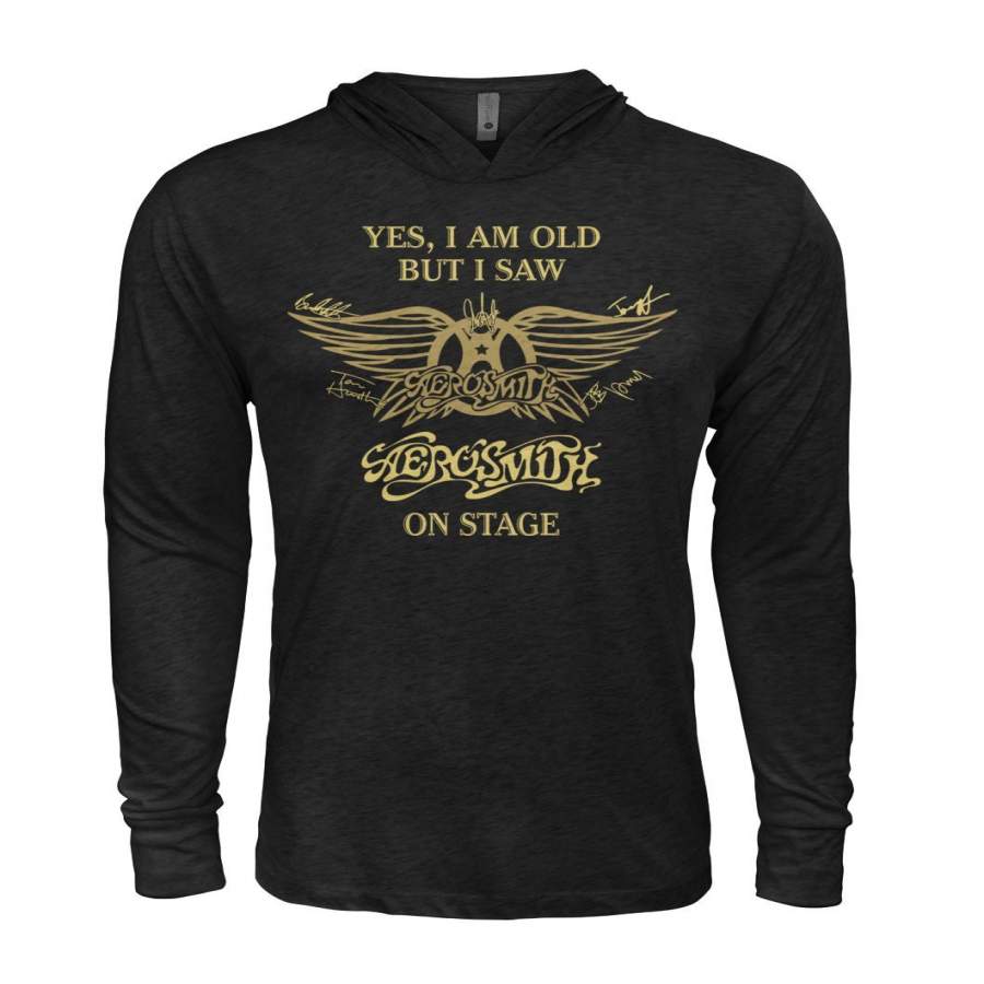 Yes I Am Old But I Saw Aerosmith On Stage Hoodie