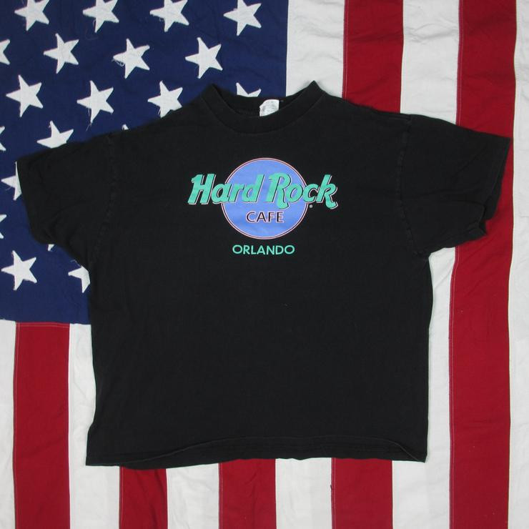 Vintage 1990 S Hard Rock Cafe Orlando Logo Shirt