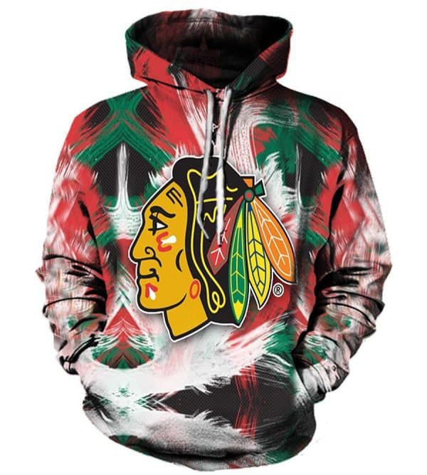 Chicago Blackhawks 3D Printed Hoodie/Zipper Hoodie 14