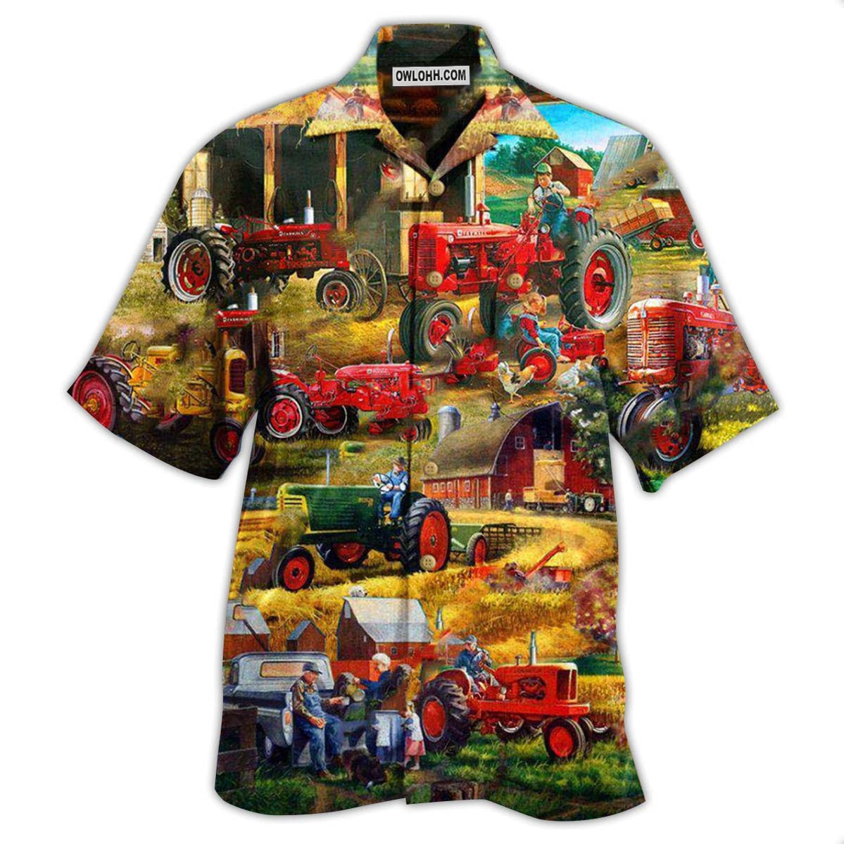 Tractor Just One More Tractor I Promise Just One – Hawaiian Shirt – Owl Ohh