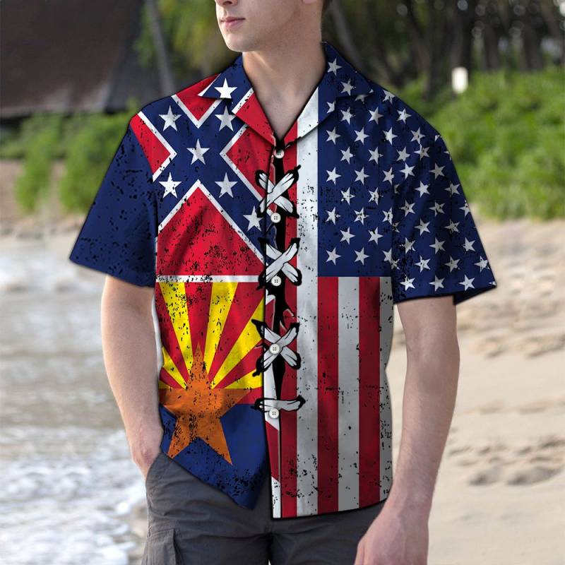 Arizona Confederate USA G5730- Hawaiian Shirt