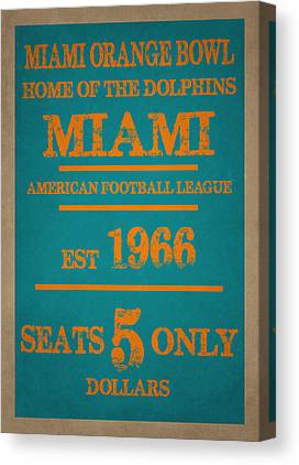 Miami Dolphins Sign Joe Hamilton Canvas Print