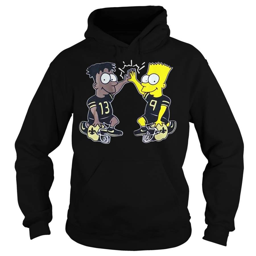 New Orleans Saints Michael Thomas Simpsons Dynamic Duo Hoodie