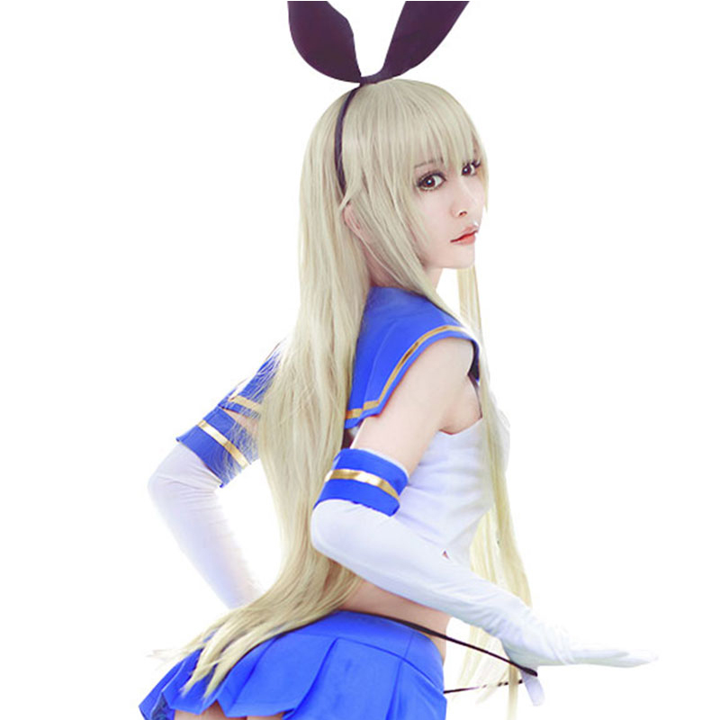 Anime Shimakaze cosplay wig Kantai Collection costume play wigs Halloween costumes hair NEW High quality alx