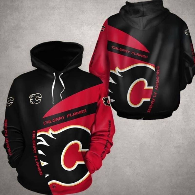 Calgary Flames Ice Hockey Team 3D Full Print Hoodie