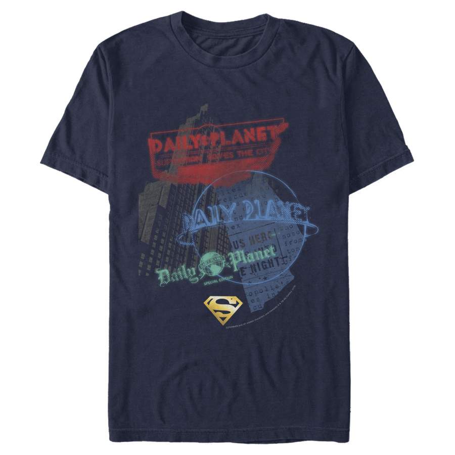 Superman Men’s Daily Planet in News  T Shirt