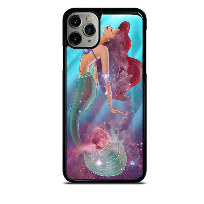 Ariel The Little Mermaid On Galaxy Nebula 3D Case Phone Cases