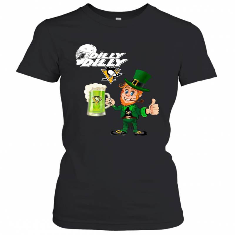 Pittsburgh Penguins Dilly Dilly Saint Patrick Day Women’s T-Shirt