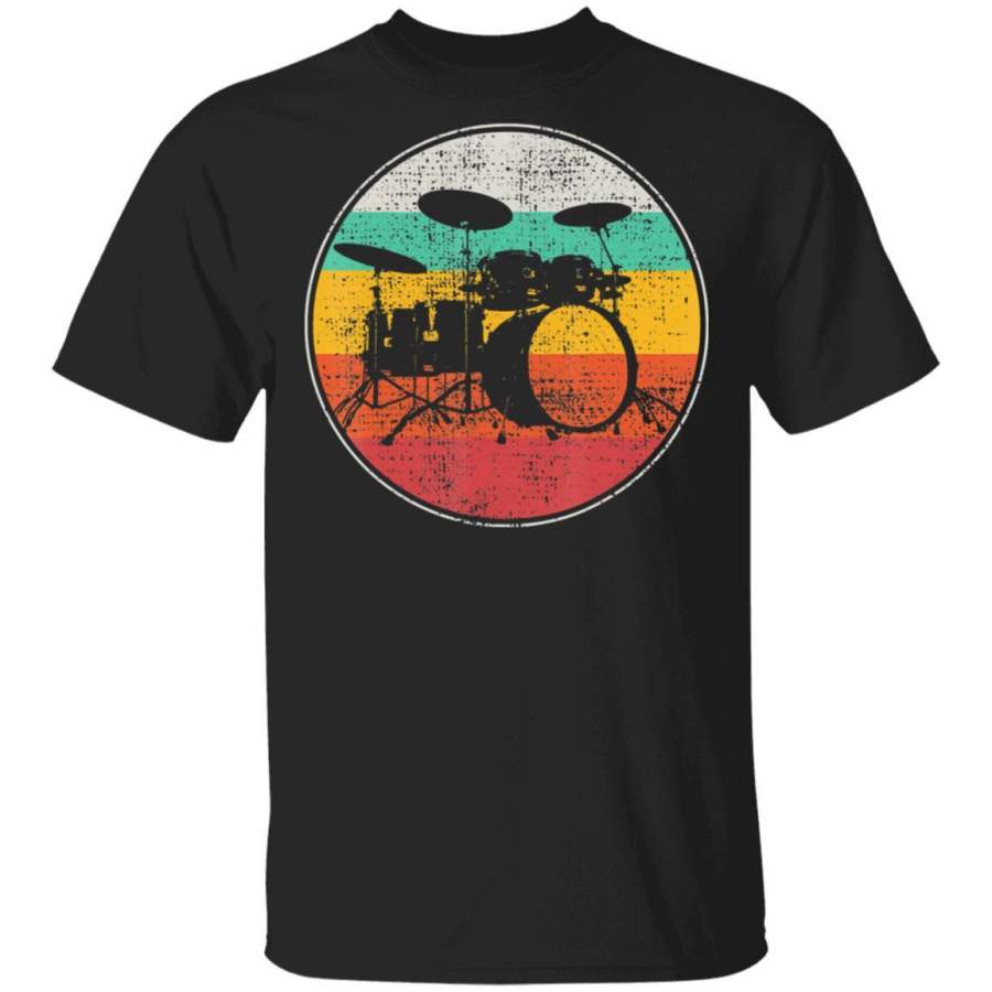 Drums Drummer Band Drumset Retro Vintage Tee Coffee Mug Unisex Men Women Tshirt