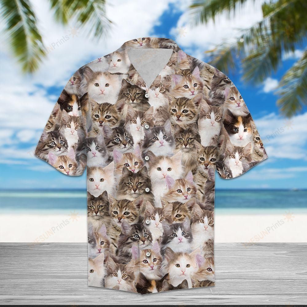 Norwegian Forest Cat Awesome Hawaiian Shirt Ha23010