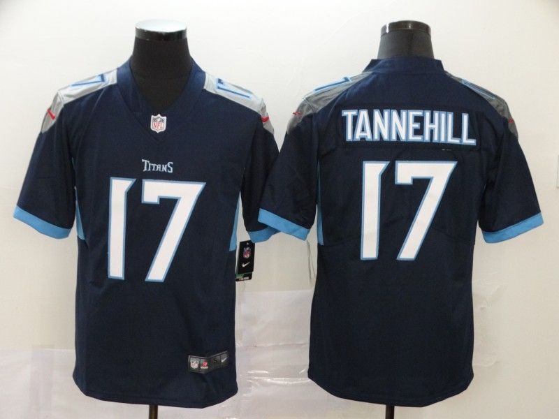 Tennessee Titans Ryan Tannehill #17 NFL 2020 Black Blue Jersey