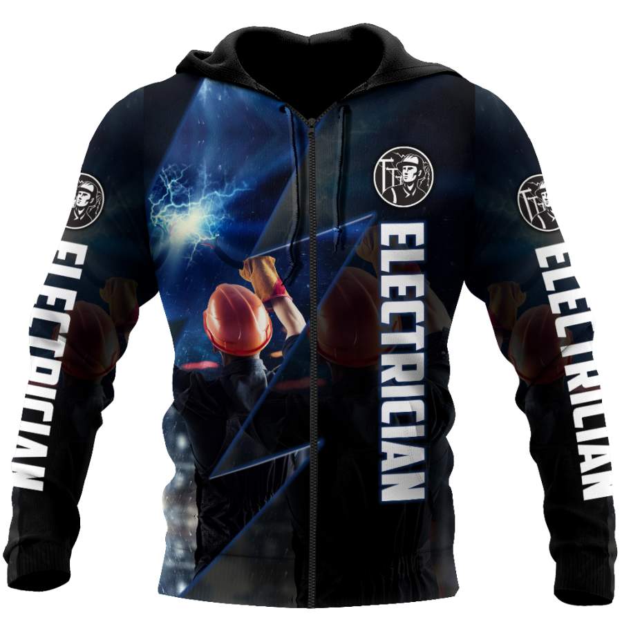 All Over Printed Electrician Hoodie DA10102003-MEI