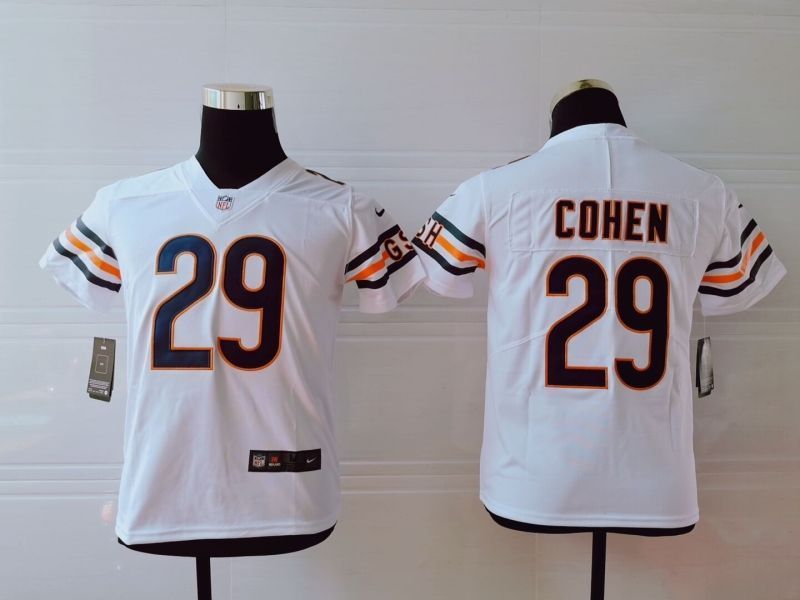 Chicago Bears Tarik Cohen #29 NFL 2020 White Jersey