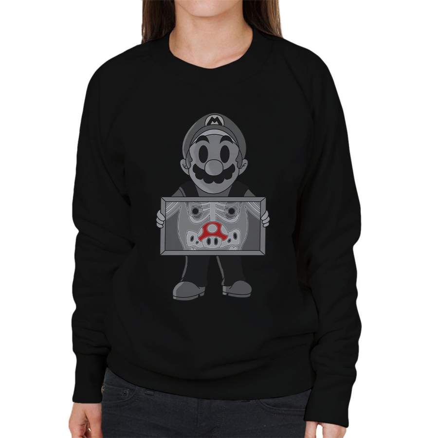 Super Mario X Ray Super Mushroom Women’s Sweatshirt